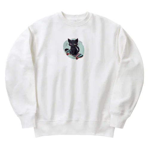 スケボーネコ Heavyweight Crew Neck Sweatshirt