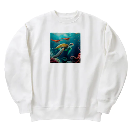 海亀 Heavyweight Crew Neck Sweatshirt