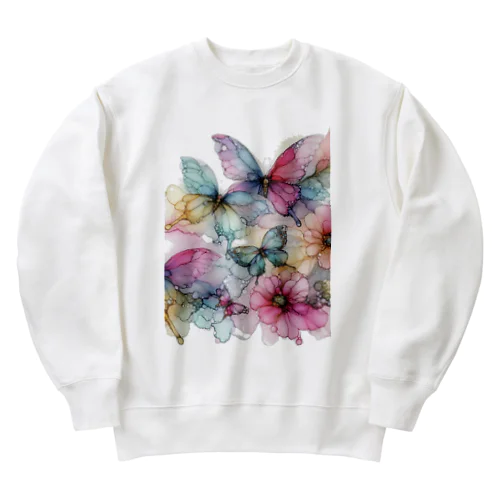 バタフライ🦋3 Heavyweight Crew Neck Sweatshirt