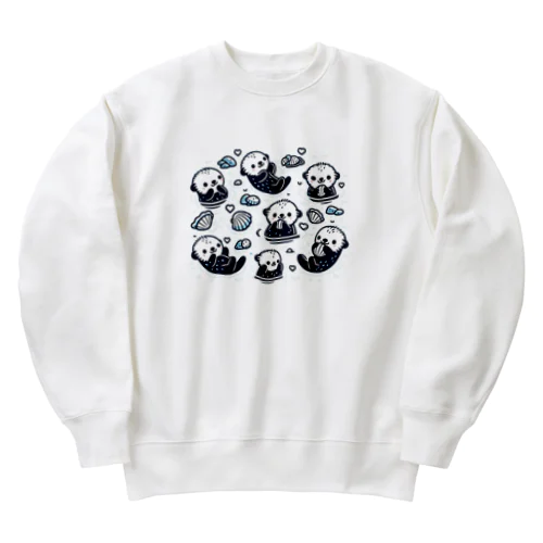 ラッコの家族 Heavyweight Crew Neck Sweatshirt