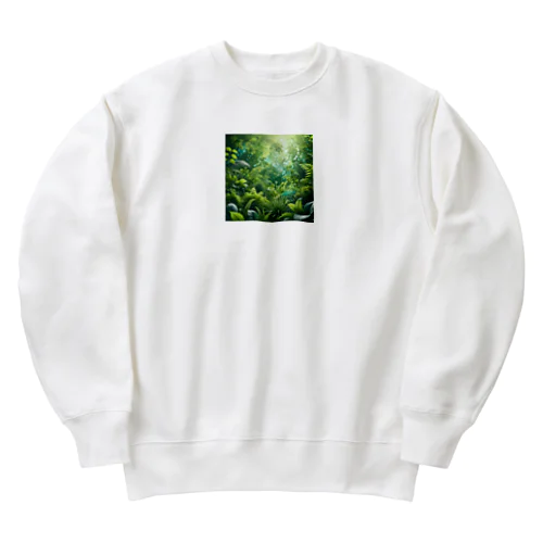 自然／緑が好きな人 集まれ Heavyweight Crew Neck Sweatshirt