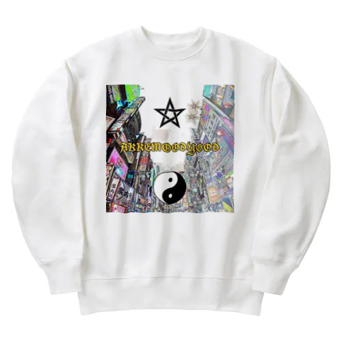 Name Logo (Tokyo city) Heavyweight Crew Neck Sweatshirt