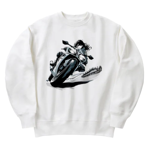 バイク女子 06 Heavyweight Crew Neck Sweatshirt