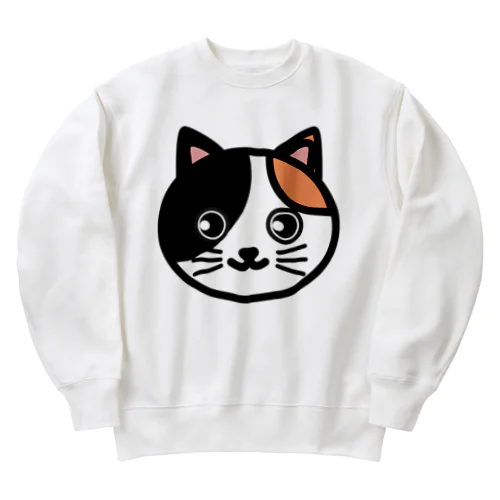 三毛猫アイコン Heavyweight Crew Neck Sweatshirt