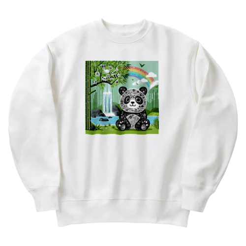 デジタルアートパンダ Heavyweight Crew Neck Sweatshirt