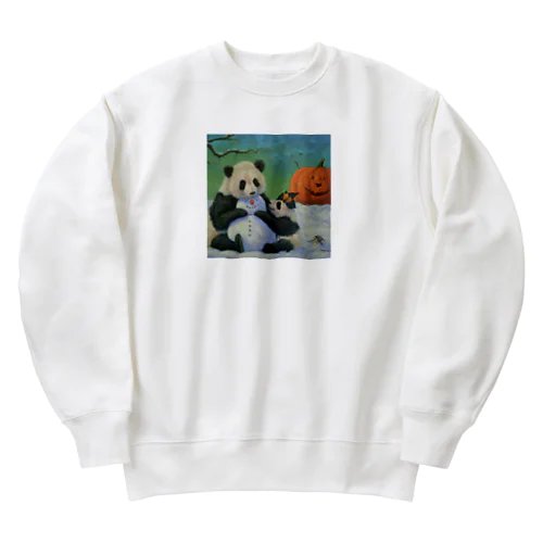 ハロウィンパンダ Heavyweight Crew Neck Sweatshirt