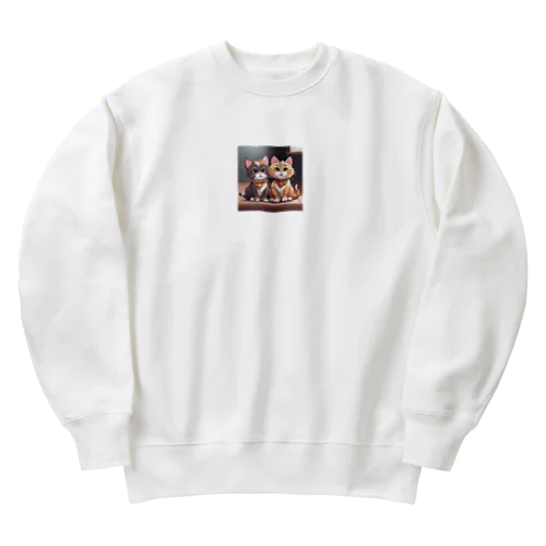 みーちゃんとまりちゃん Heavyweight Crew Neck Sweatshirt