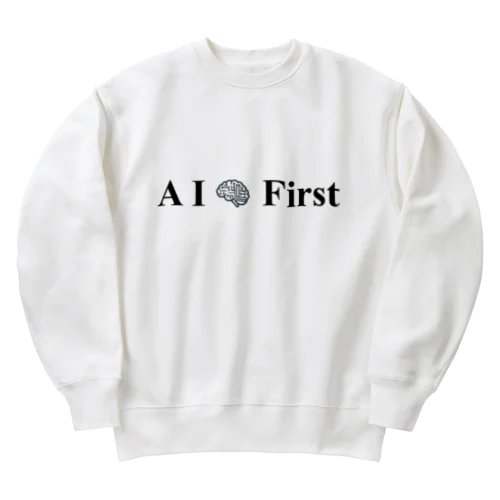 AI First Heavyweight Crew Neck Sweatshirt