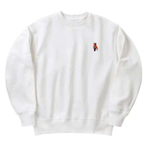 狐の後ろ姿は尊い Heavyweight Crew Neck Sweatshirt