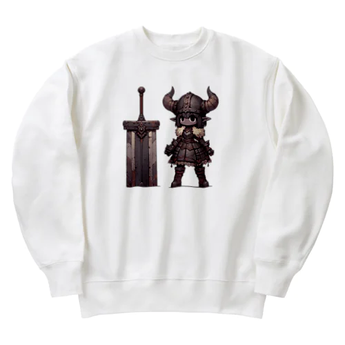 エルフの女戦士 Heavyweight Crew Neck Sweatshirt