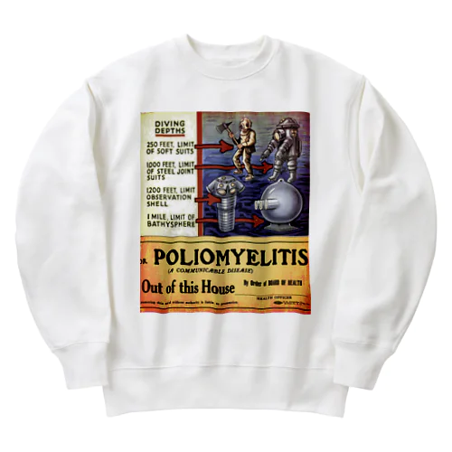 レトロデザイン　Diving Depth Heavyweight Crew Neck Sweatshirt