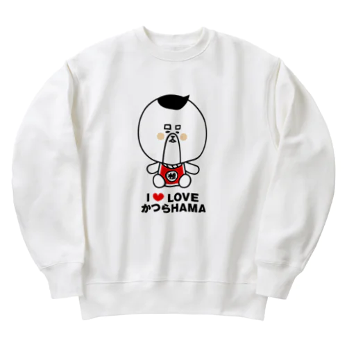 土佐弁を喋るかつらHAMA Heavyweight Crew Neck Sweatshirt