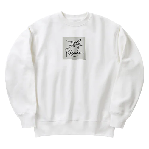 airplane/risuke Heavyweight Crew Neck Sweatshirt