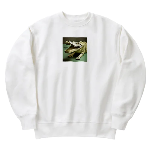 origamiワニ Heavyweight Crew Neck Sweatshirt