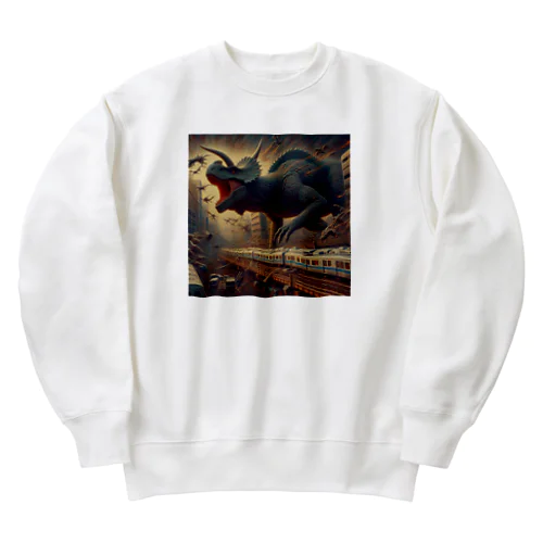 恐竜にはなれなかった Heavyweight Crew Neck Sweatshirt