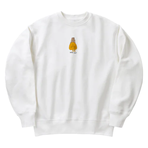 マーモットと黄色化け物 Heavyweight Crew Neck Sweatshirt