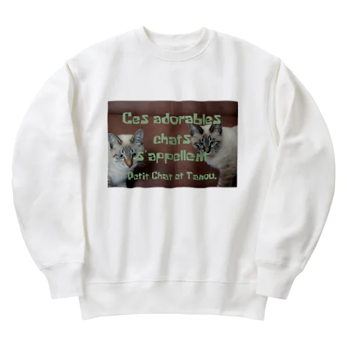猫ちゃんズ Heavyweight Crew Neck Sweatshirt