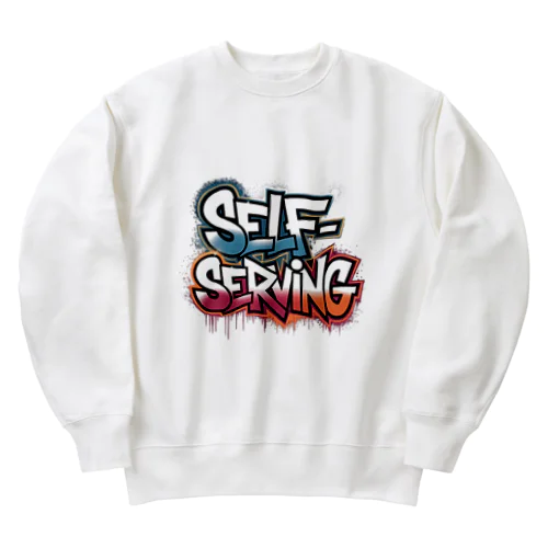 LuckyRabbitグラフィティ#13 Heavyweight Crew Neck Sweatshirt