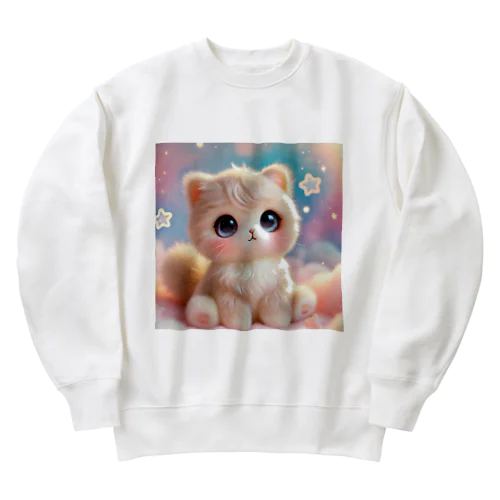 キラふわ☆アニ猫Tシャツ Heavyweight Crew Neck Sweatshirt
