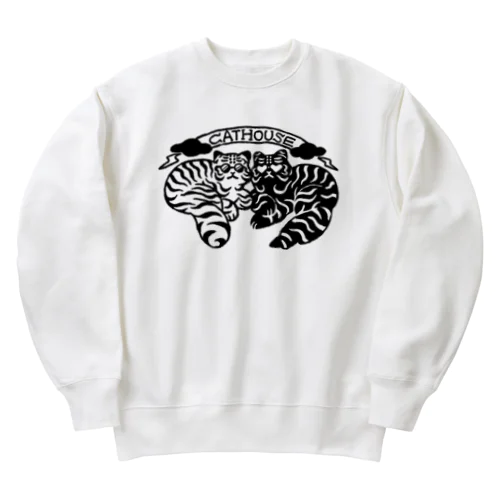 CATHOUSE 黑 Heavyweight Crew Neck Sweatshirt