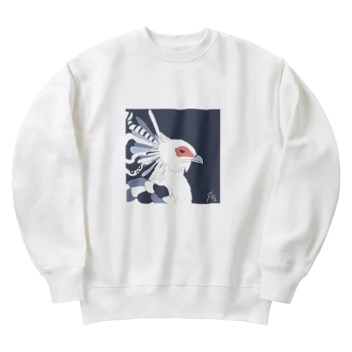 蛇喰鷲 ヘビクイワシ [ #珠鶏雑貨 ] Heavyweight Crew Neck Sweatshirt