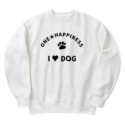 I LOVE DOG　ONEHAPPINESS ヘビーウェイトスウェット