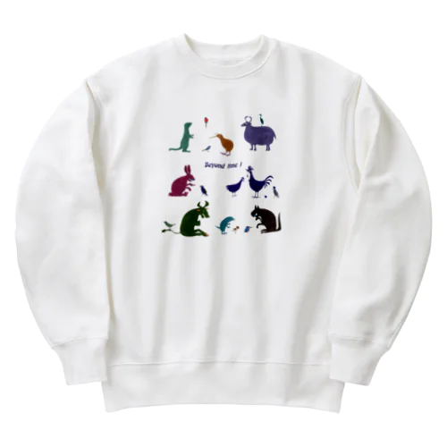 動物たちからのメッセージ Heavyweight Crew Neck Sweatshirt