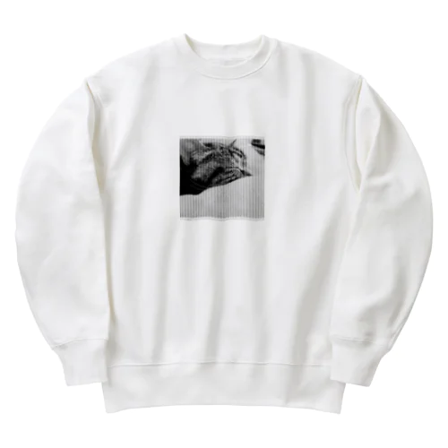 ねてるねこ Heavyweight Crew Neck Sweatshirt