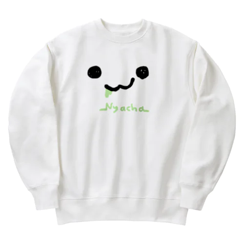 目と口とよだれ Heavyweight Crew Neck Sweatshirt