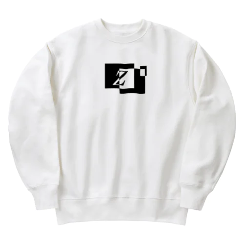 シンプルデザインアルファベットZ Heavyweight Crew Neck Sweatshirt