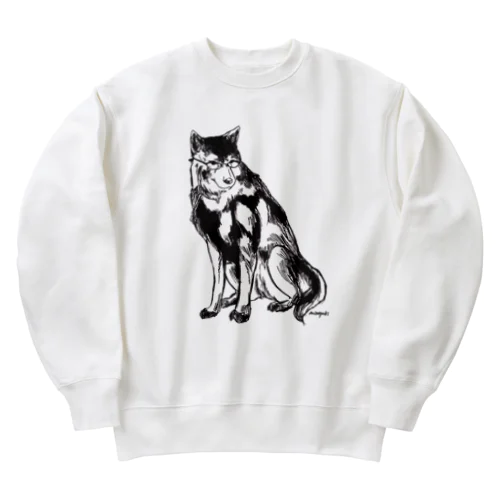 MEGANE-Dog. Heavyweight Crew Neck Sweatshirt