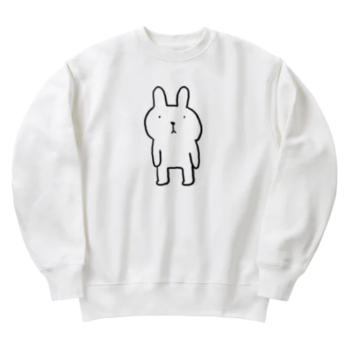 ふつウサ直立 Heavyweight Crew Neck Sweatshirt