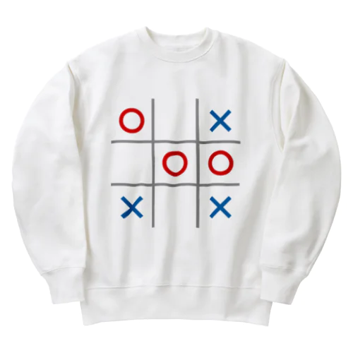 マルバツゲーム Heavyweight Crew Neck Sweatshirt