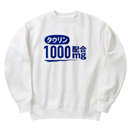 タウリン配合 Heavyweight Crew Neck Sweatshirt