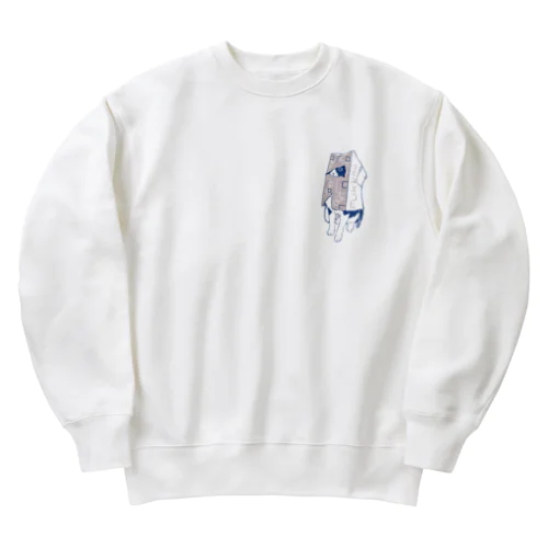 ふくろ猫 Heavyweight Crew Neck Sweatshirt