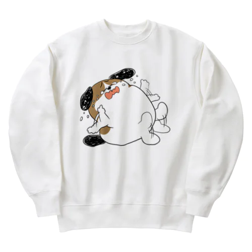 もじゃまるやだやだ Heavyweight Crew Neck Sweatshirt