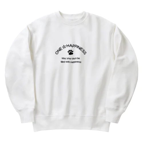 ONE☆HAPPINESS Heavyweight Crew Neck Sweatshirt