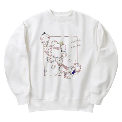 ZENSHAKOUSYA◆後者ピラミッド Heavyweight Crew Neck Sweatshirt