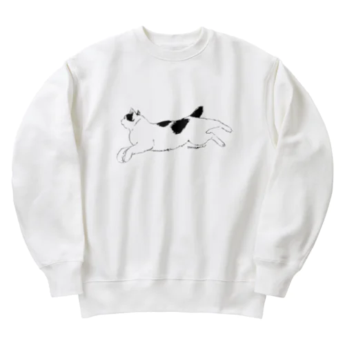 小さいブチネコ Heavyweight Crew Neck Sweatshirt