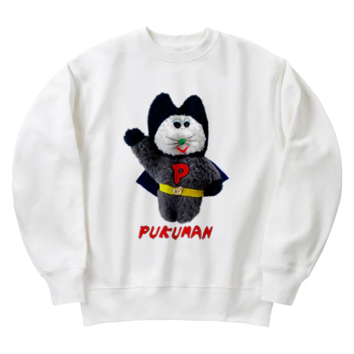 よわよわプクマン！ Heavyweight Crew Neck Sweatshirt