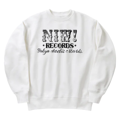 Niw! handwriting LONGSLEEVE Heavyweight Crew Neck Sweatshirt