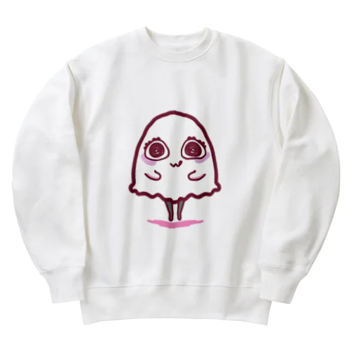 いたずらおばけちゃん(ぴんく) Heavyweight Crew Neck Sweatshirt