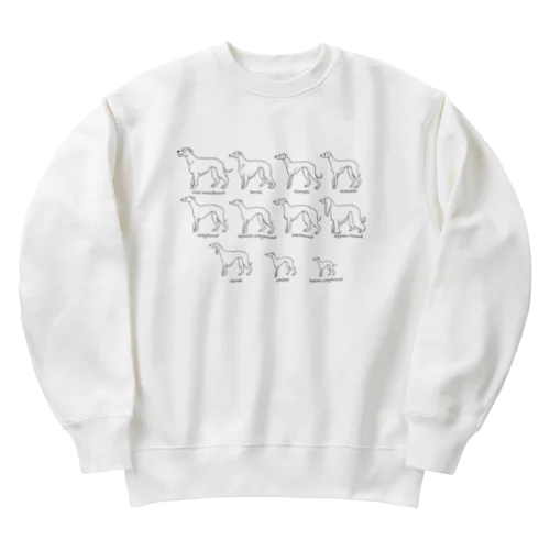 Sighthound Friends(淡色推奨) Heavyweight Crew Neck Sweatshirt