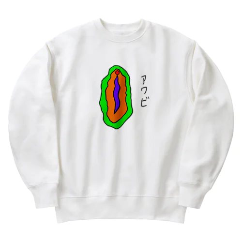 アワビの絵 Heavyweight Crew Neck Sweatshirt