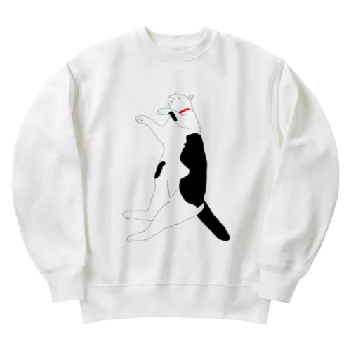 落ちてるネコ Heavyweight Crew Neck Sweatshirt