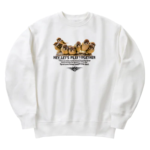 一緒に遊ぼう！ 001 Heavyweight Crew Neck Sweatshirt