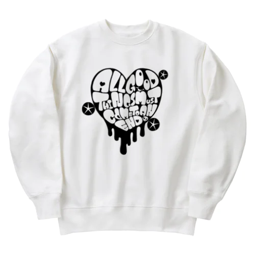 ドロドロハート Heavyweight Crew Neck Sweatshirt