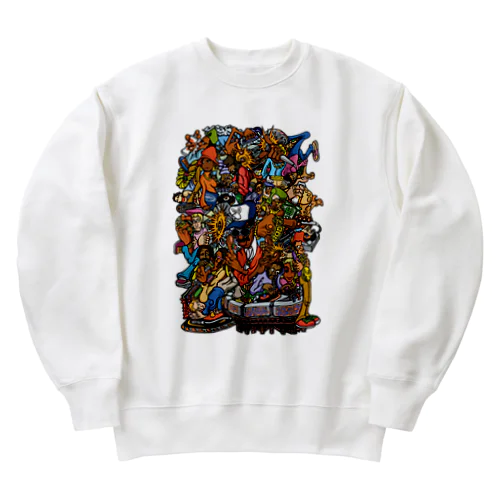 Old School Hip Hop Heavyweight Crew Neck Sweatshirt