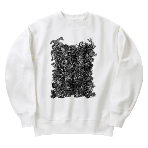 Old School Hip Hop 2 Heavyweight Crew Neck Sweatshirt