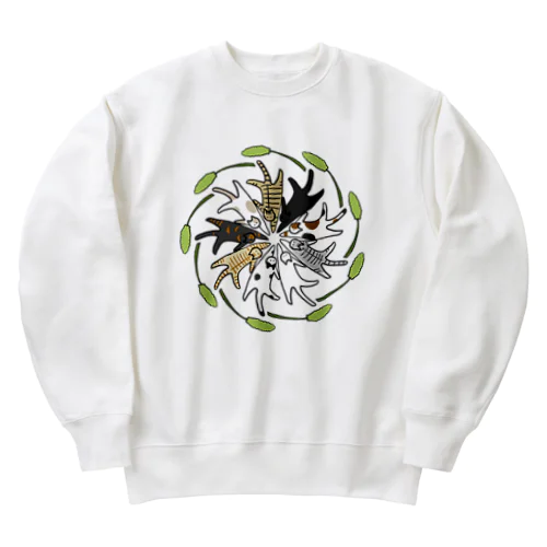 和猫じゃらし Heavyweight Crew Neck Sweatshirt